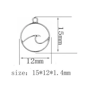 Acxico 50 piezas de plata envejecida para hacer joyas_4