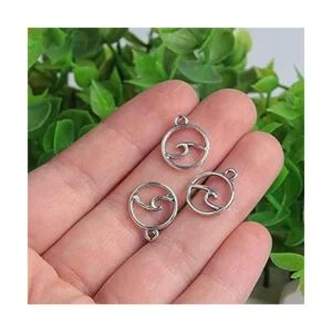 Acxico 50 piezas de plata envejecida para hacer joyas_2