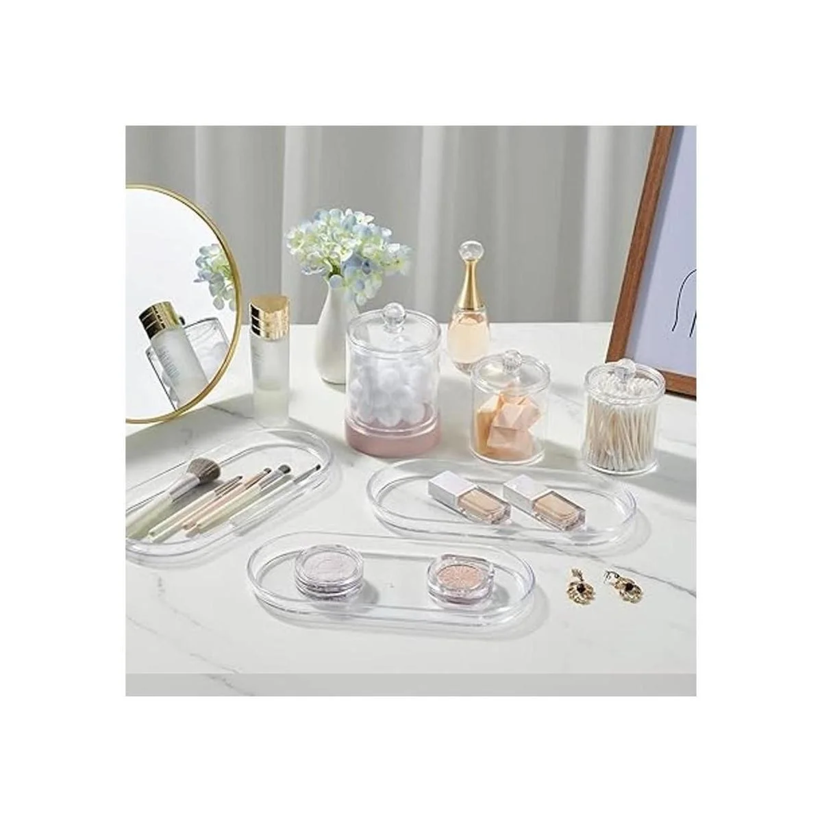 SheeChung paquete de 4 jarros de plástico acrílico para_5