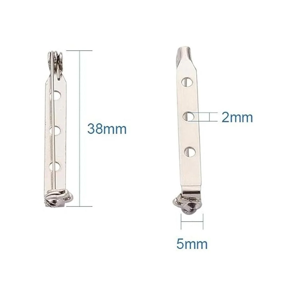 KISSITTY Broche de hierro de tres agujeros de 50 piezas_2