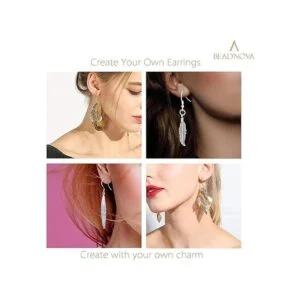 BEADNOVA 300 ganchos para pendientes con pendientes de_4