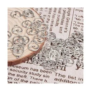 Acxico 50 piezas de plata envejecida para hacer joyas_7