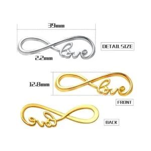 60pcs Infinity Love Símbolo Conectores Encantos Colgantes_3
