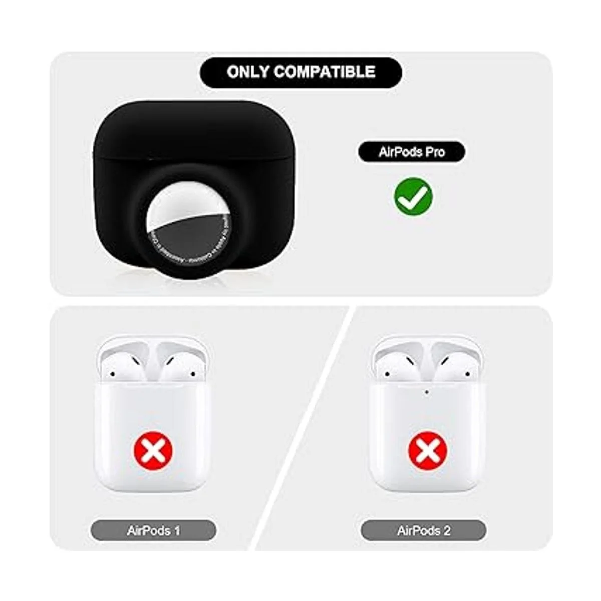 Funda protectora 2 en 1 para Apple AirPods Pro Air Tag_3