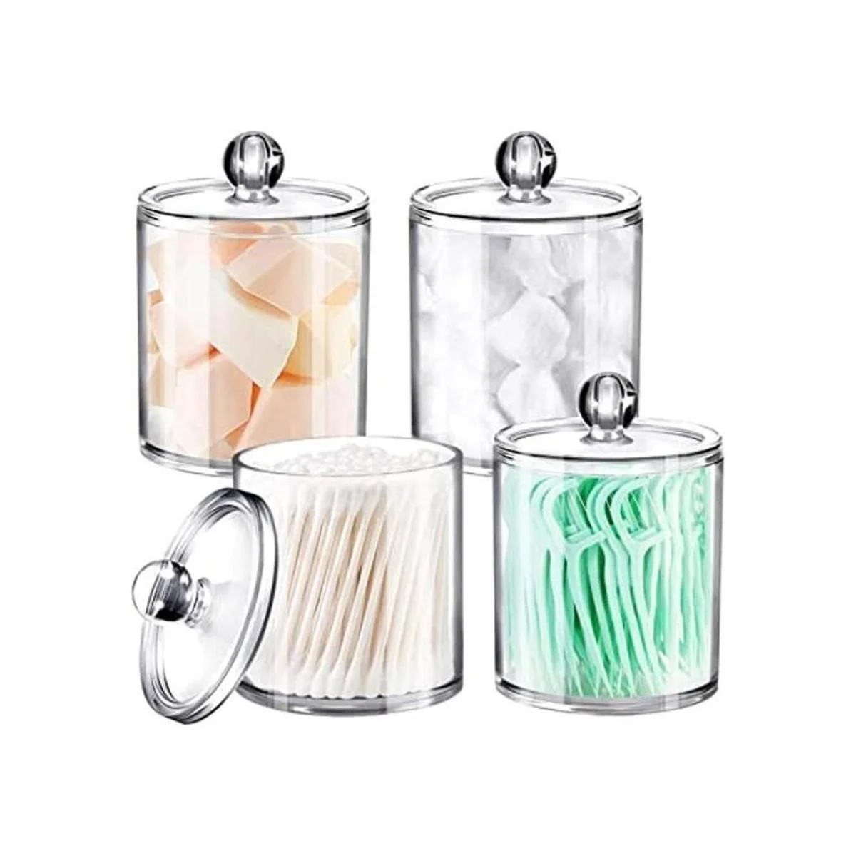 SheeChung paquete de 4 jarros de plástico acrílico para_1
