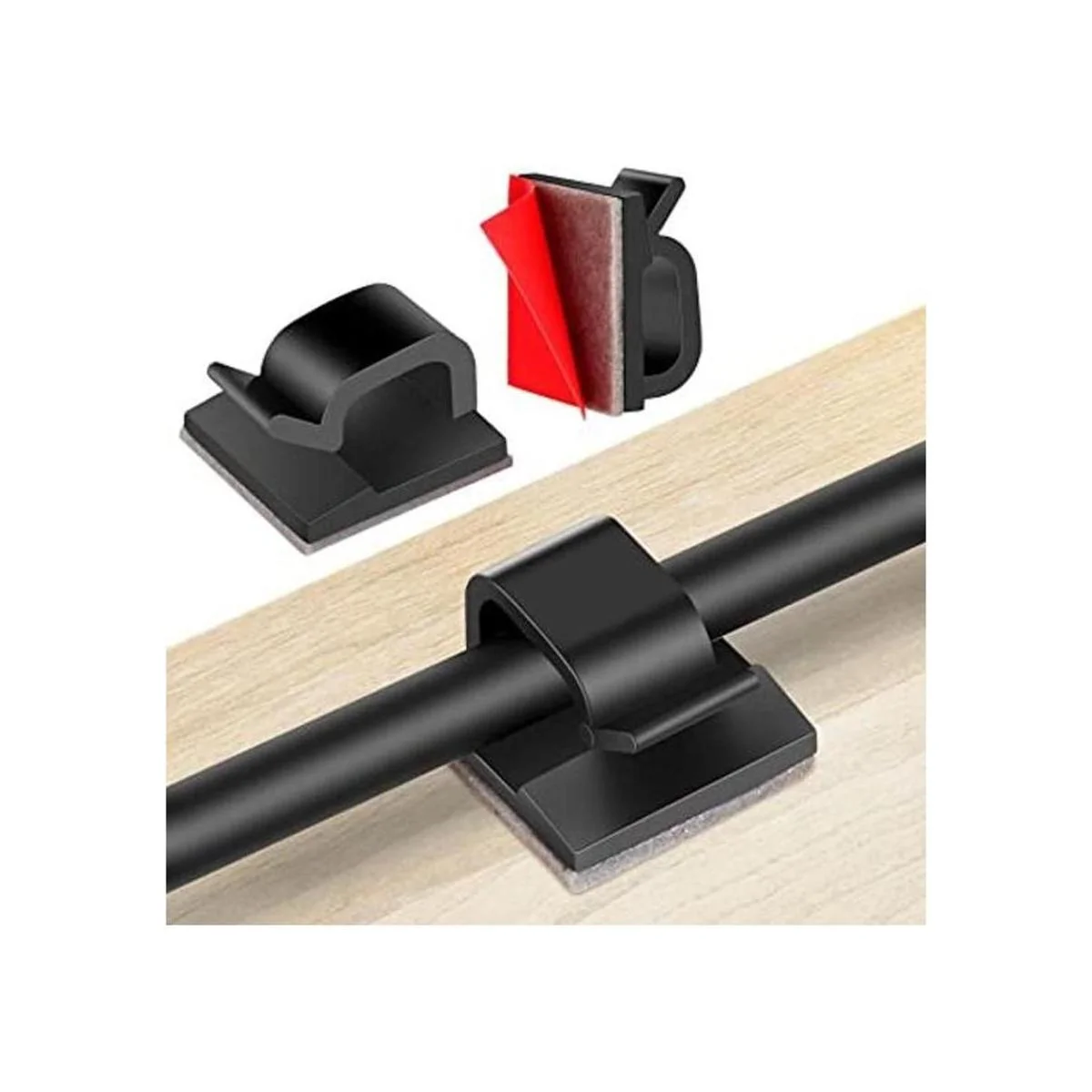 60 clips adhesivos para cables clips de alambre de pared_1