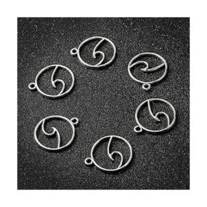 Acxico 50 piezas de plata envejecida para hacer joyas_3