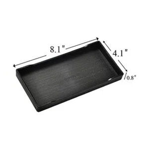 VCREATC Mini bandeja pequeña negra 8 x 4 pulgadas para_6