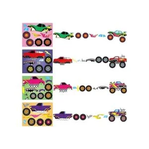 Haooryx Juego de 24 pegatinas para Monster Truck para_4