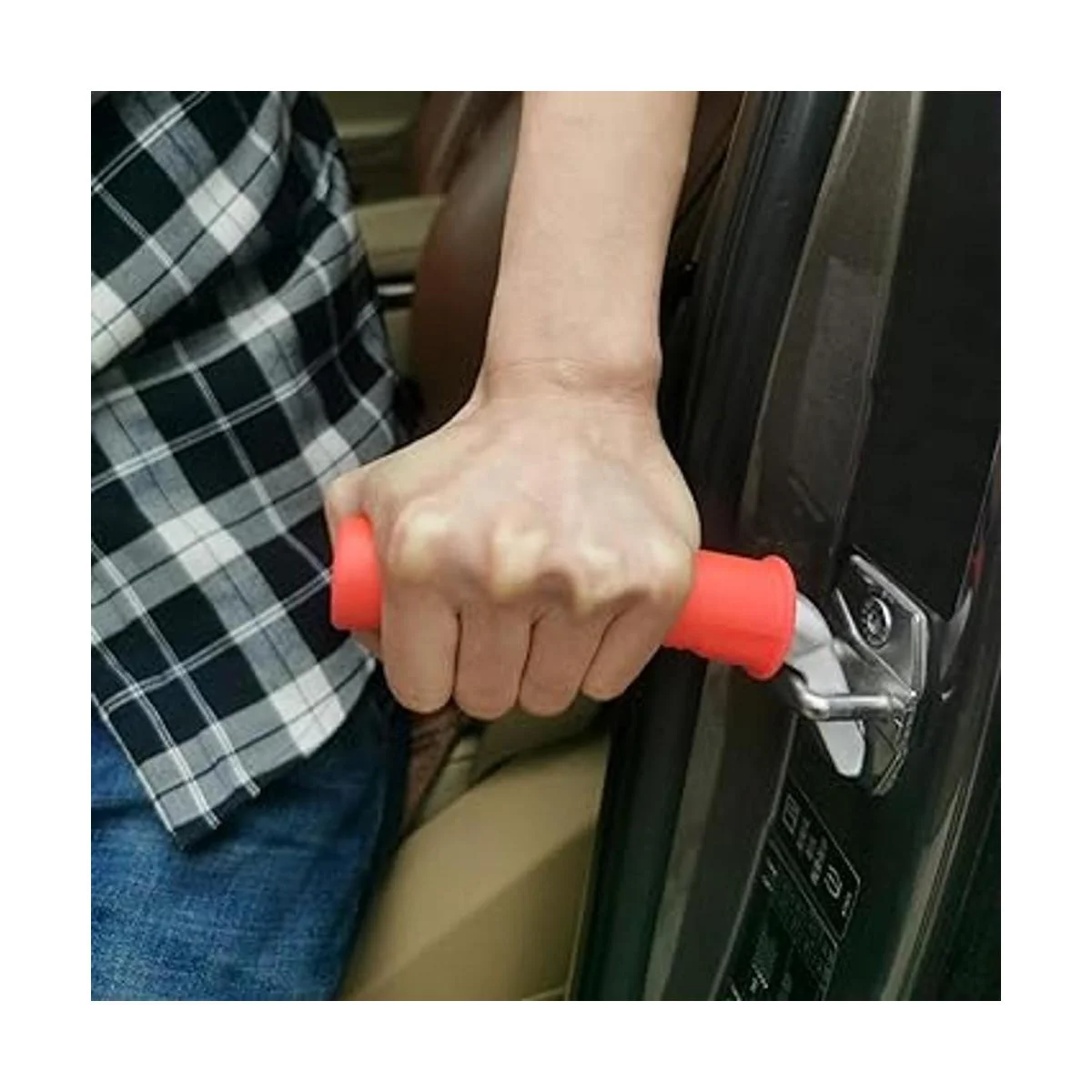 Valorcielo Auto Cane Mango portátil para puerta de coche_3