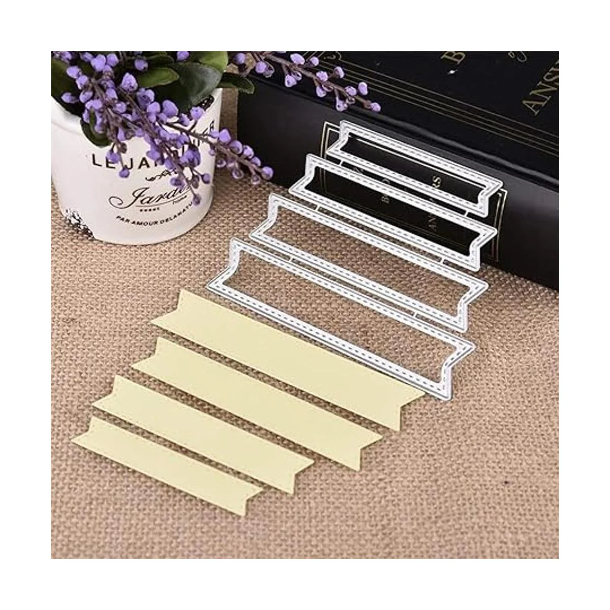 Troqueles de corte de metal de cuatro pancartas finas_3