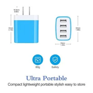 Bloque de cargador para iPhone 13 carga rápida de 4.8 A_5