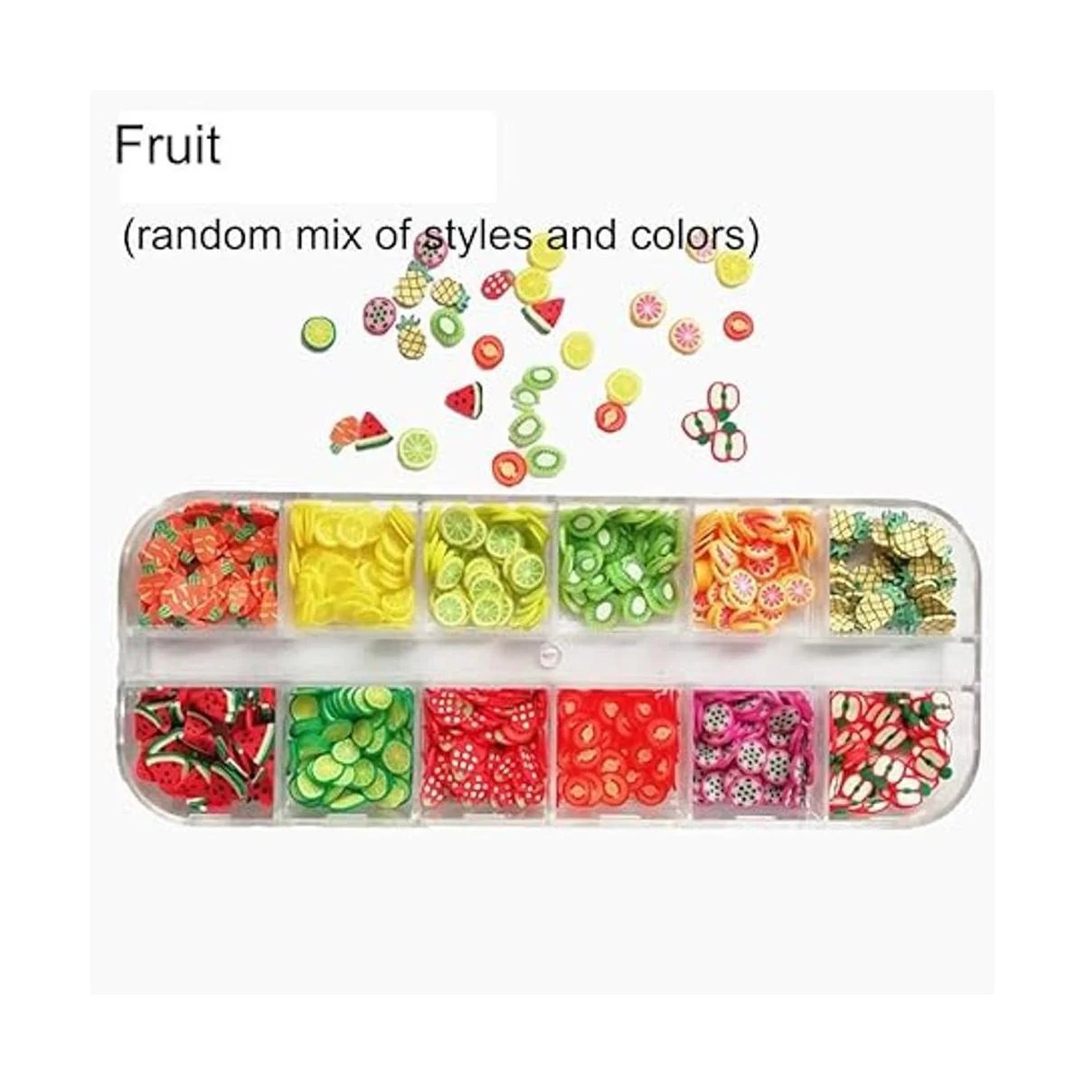 AKOAK 2 cajas de flores de arcilla de cristal rebanadas_6