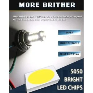 UNXMRFF Bombilla LED 1156 blanca superbrillante 1073 1003_4