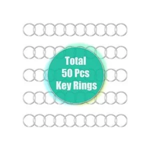 sprookber 100 cierres de mosquetón de metal con llavero_3