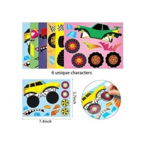 Haooryx Juego de 24 pegatinas para Monster Truck para_2