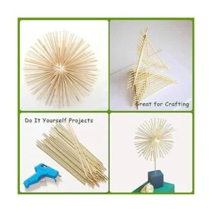 200 varillas de madera de 6 x 18 pulgadas varillas de_7