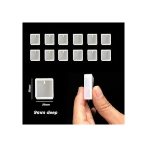 20 moldes de fundición de joyería cuadrada TuNan silicona_2