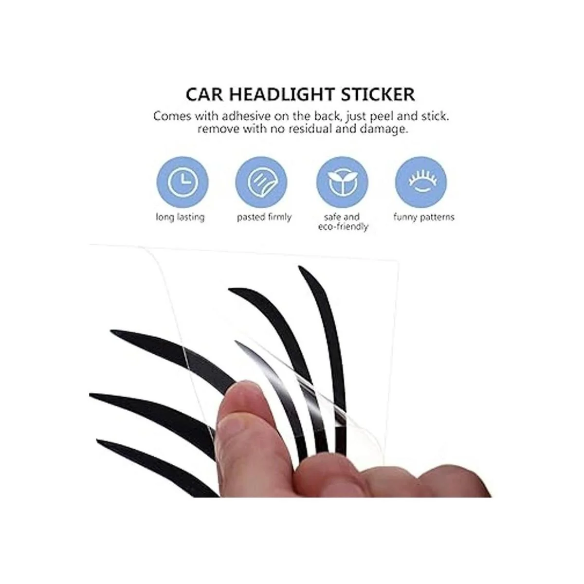 VICASKY 2 pares de calcomanías para faros delanteros de_6