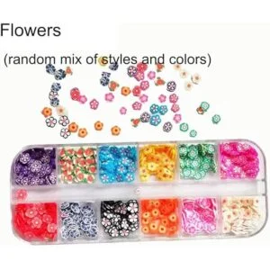 AKOAK 2 cajas de flores de arcilla de cristal rebanadas_7