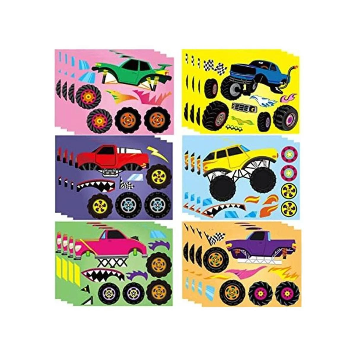 Haooryx Juego de 24 pegatinas para Monster Truck para_1