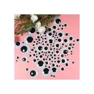 TOAOB 1500 piezas de ojos de plástico negro_3