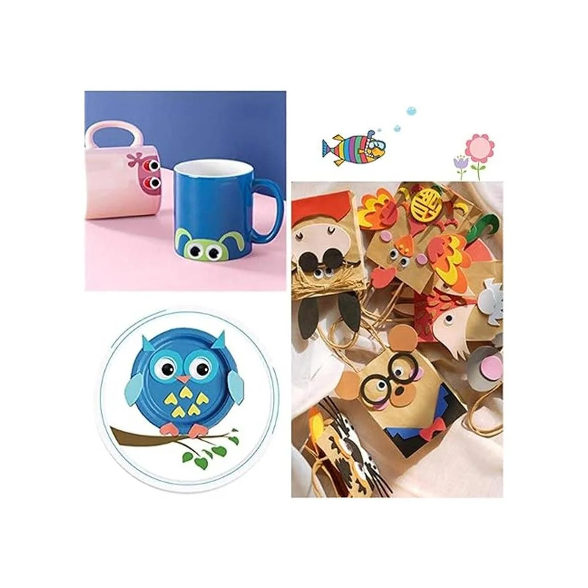 TOAOB 1500 piezas de ojos de plástico negro_6