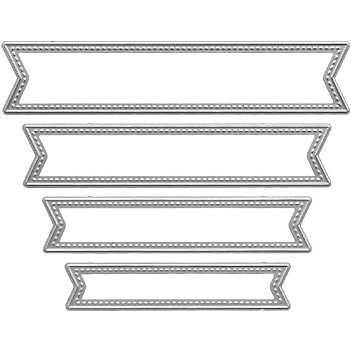 Troqueles de corte de metal de cuatro pancartas finas_1