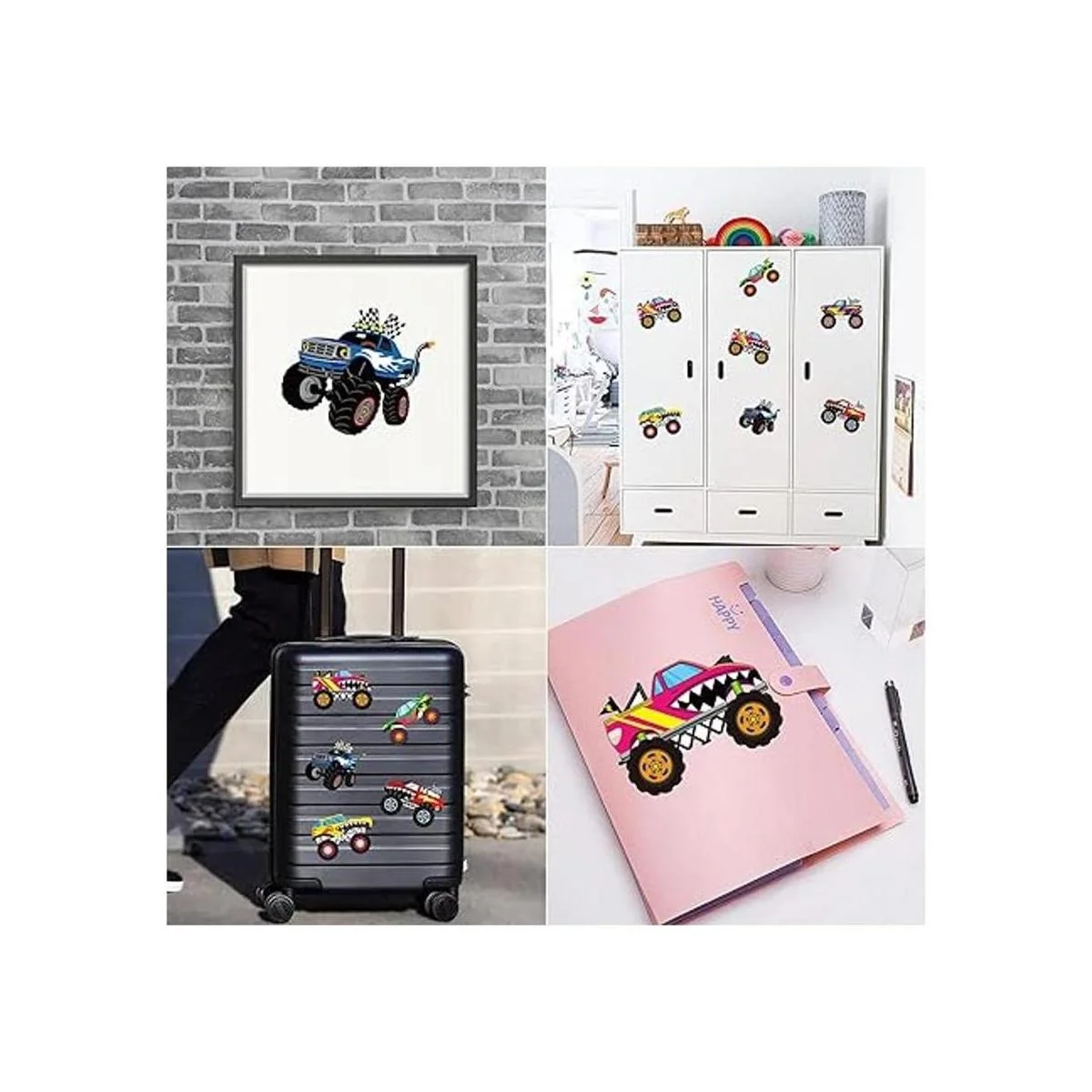 Haooryx Juego de 24 pegatinas para Monster Truck para_5