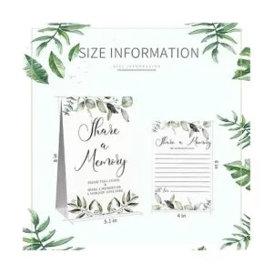 50 tarjetas de memoria de eucalipto verde para compartir_2