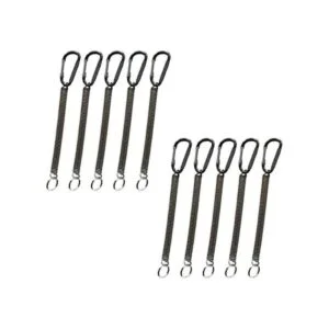 Nanaborn Llavero con cuerda de resorte para caña de_1