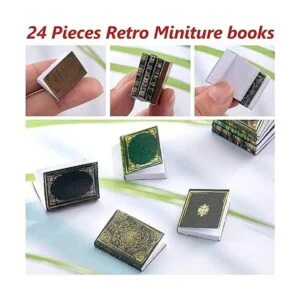 24 piezas de miniaturas a escala 112 libros de casa de_3