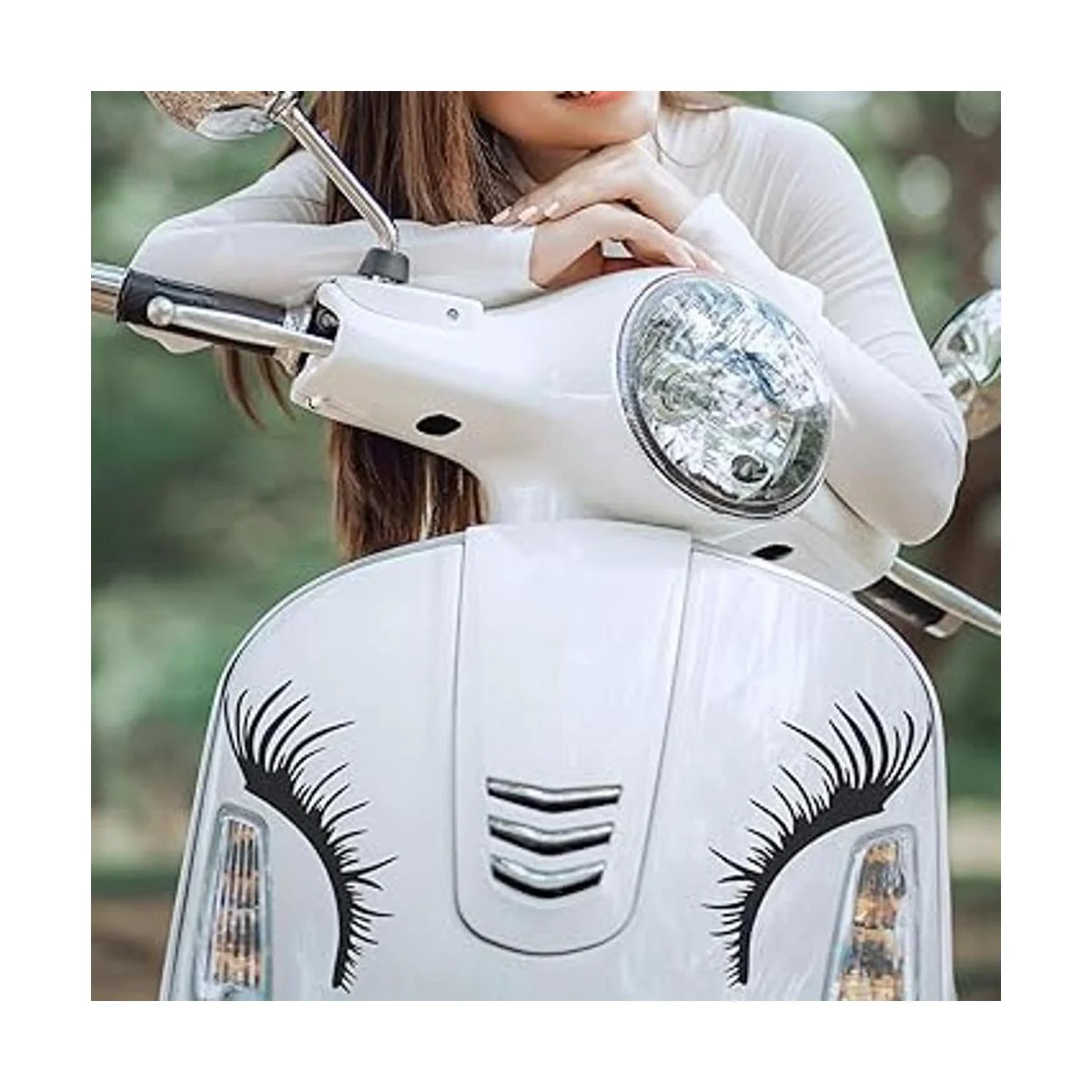 VICASKY 2 pares de calcomanías para faros delanteros de_3