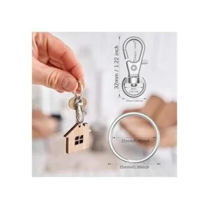 sprookber 100 cierres de mosquetón de metal con llavero_4