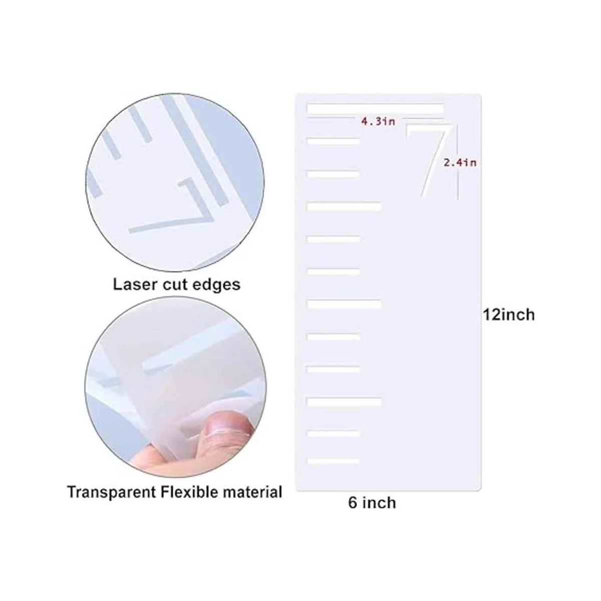 Plantilla de regla de crecimiento de 7 pies tabla de_2