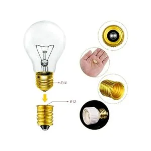 Adaptador E14 a E12 Adaptador Adaptador de Lámpara Base_3