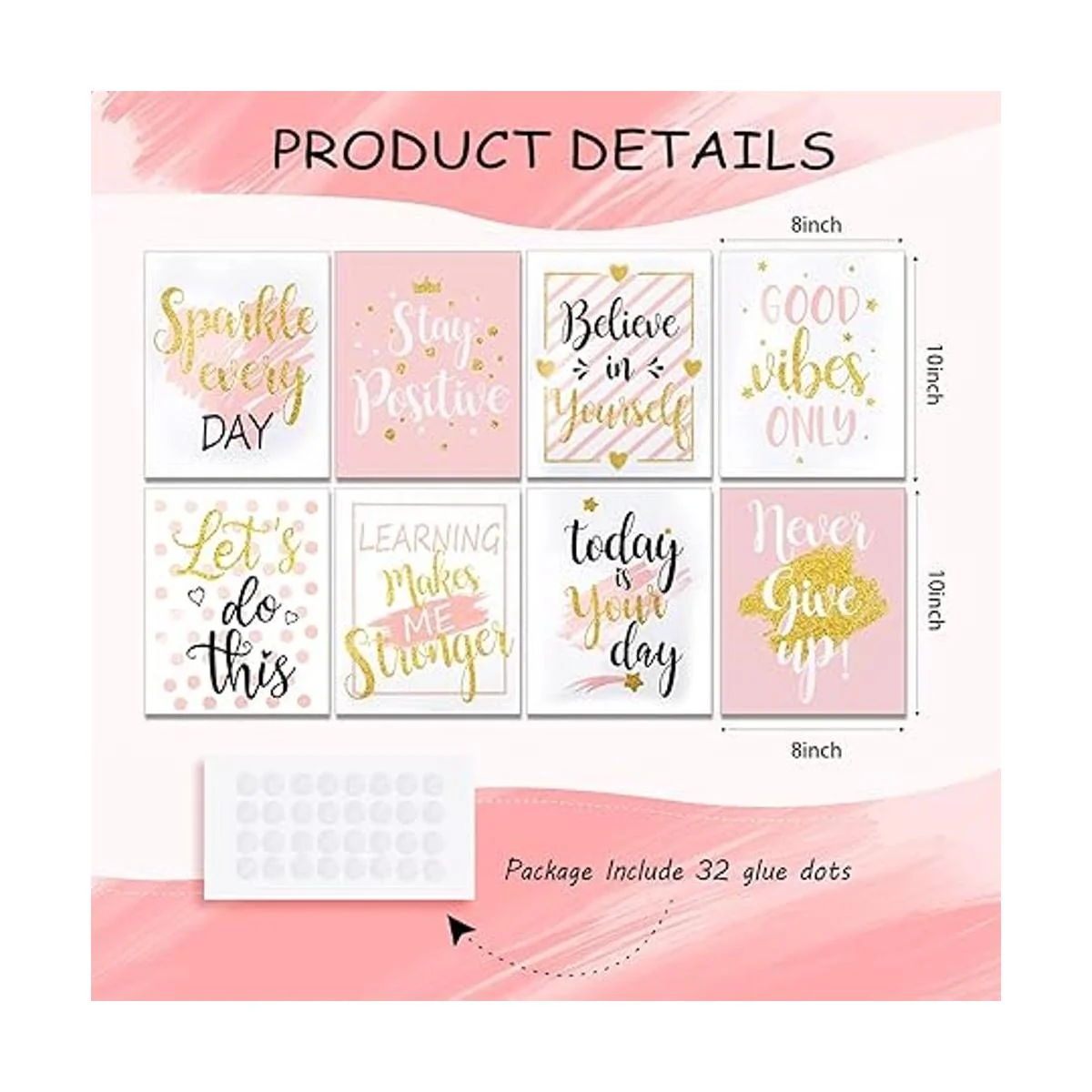 8 piezas inspiradoras para pared pósteres motivacionales_2