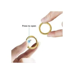 QUMENEY 16 ganchos redondos de aleación de zinc con_3