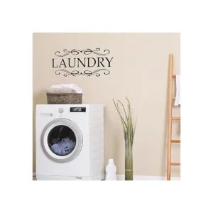 3 piezas de vinilo para cuarto de lavado calcomanías de_4