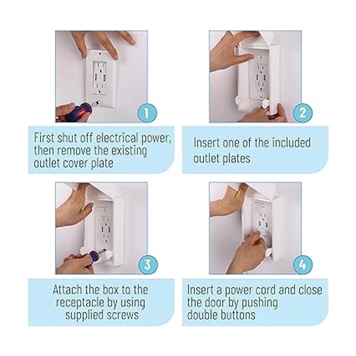 Bates Caja de seguridad para bebés cubiertas de enchufe_6