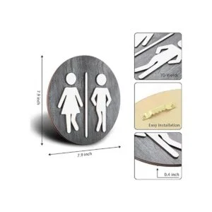 Divertidos letreros de baño divertidos y divertidos_3