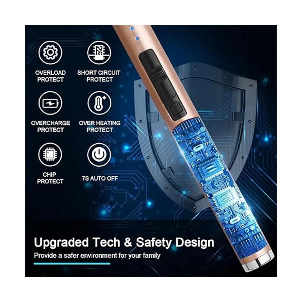 SUPRUS Encendedor de vela USB con encendedor eléctrico con_3