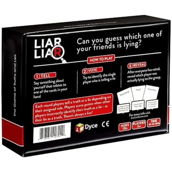 LIAR LIAR El juego de verdades y mentiras Juego de_6