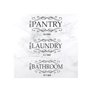 3 piezas de vinilo para cuarto de lavado calcomanías de_2