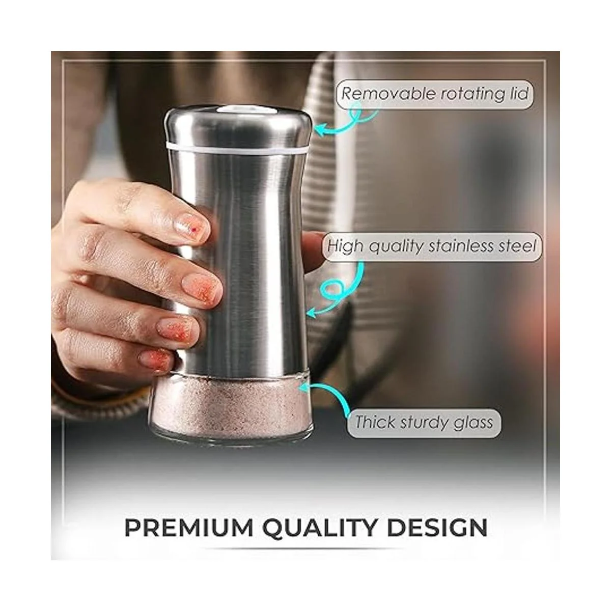 Salero o pimentero con agujeros ajustables Elegante_4