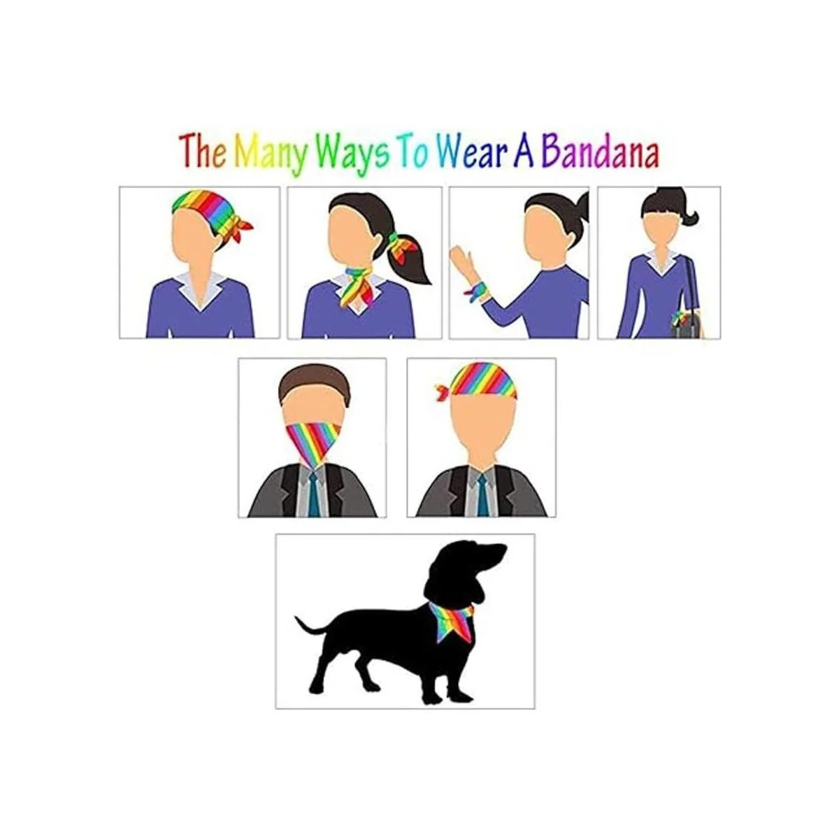 Tinsow 2 piezas de pañuelos transpirables para perros y_7