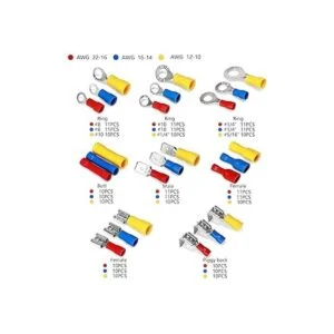 Ginsco Juego de 250 conectores de cable aislados varios_4