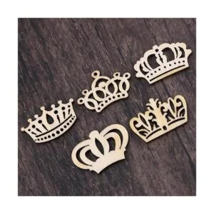 Samanter Rebanadas de madera con forma de corona 100_4