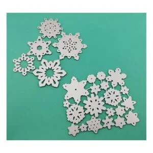 FAZHBARY 25 troqueles de copo de nieve de Navidad para_5