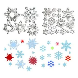 FAZHBARY 25 troqueles de copo de nieve de Navidad para_2